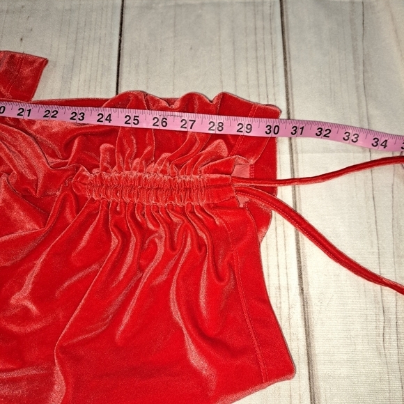 Juicy By Juicy Couture Long Sleeve Velour Bodycon Dress Size XS Sports Car Red - Picture 7 of 9